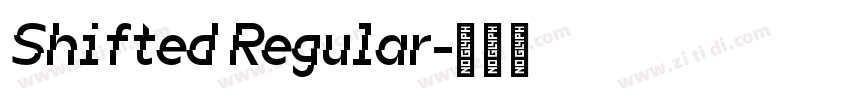 Shifted Regular字体转换